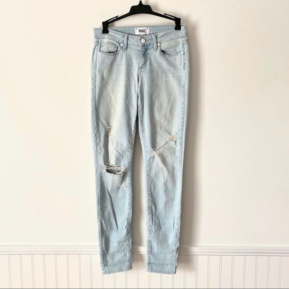 Paige Verdugo Ultra Skinny Powell Destructed Jeans - Picture 2 of 8